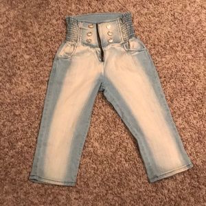 Light Blue Jean Capris